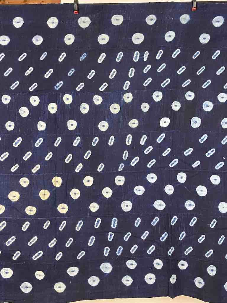Vintage Fulani Indigo Textile "Wrapper" from Mali | 62 x 42"