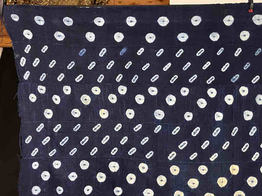 Vintage Fulani Indigo Textile "Wrapper" from Mali | 62 x 42"