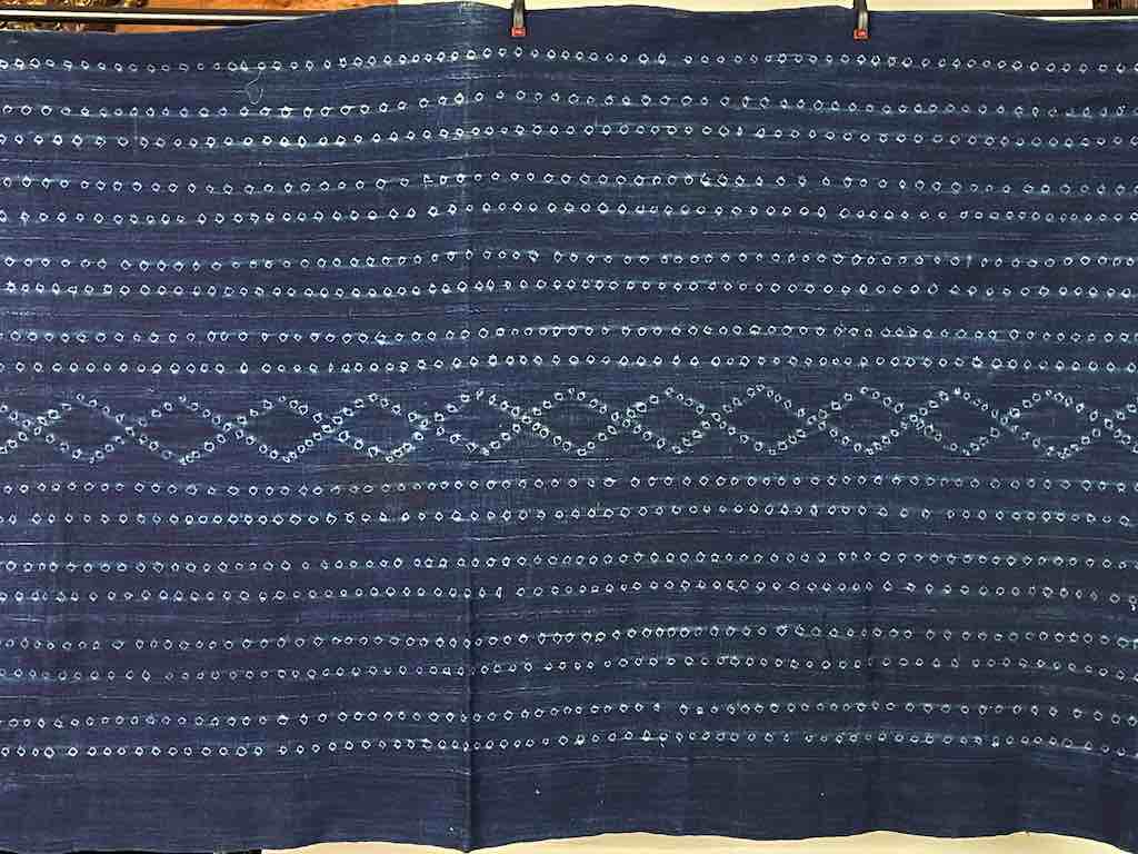 Best Quality Vintage Mossi Indigo Textile "Wrapper" | 70 x 37"