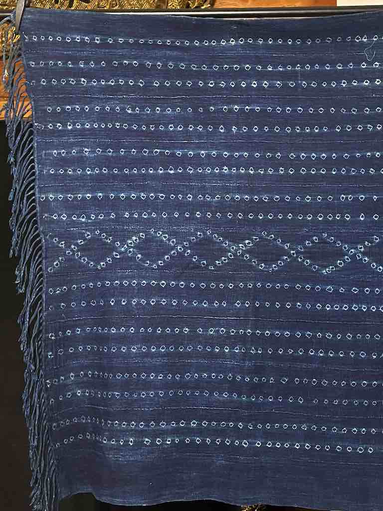 Best Quality Vintage Mossi Indigo Textile "Wrapper" | 70 x 37"