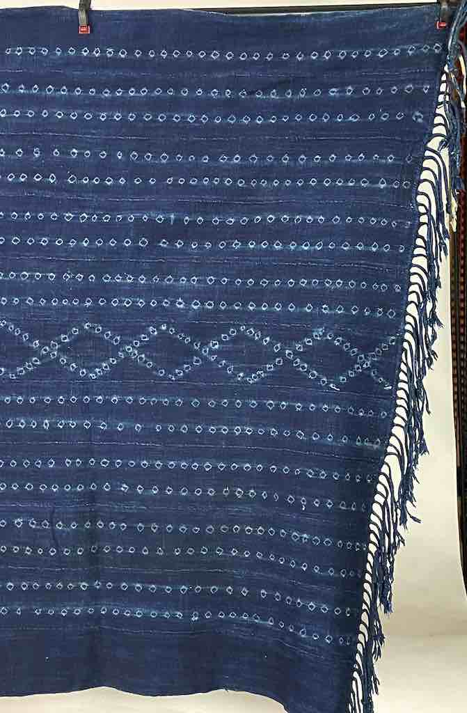 Best Quality Vintage Mossi Indigo Textile "Wrapper" | 70 x 37"