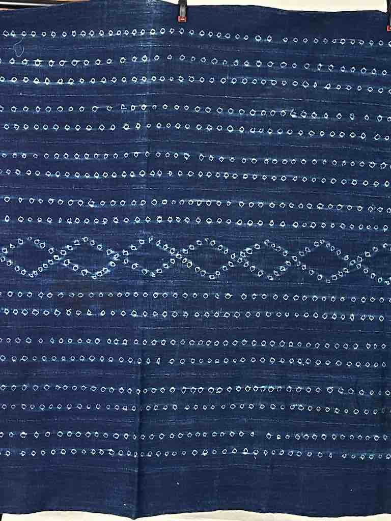 Best Quality Vintage Mossi Indigo Textile "Wrapper" | 70 x 37"