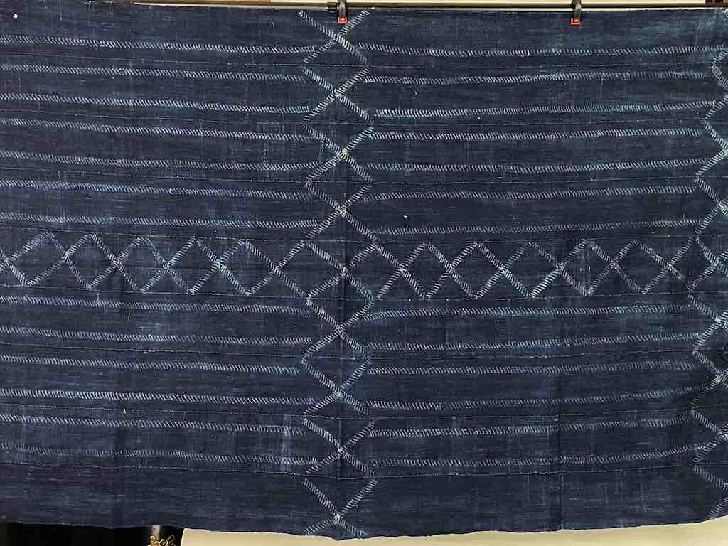 Best Quality Vintage Mossi Indigo Textile "Wrapper" | 58 x 37"