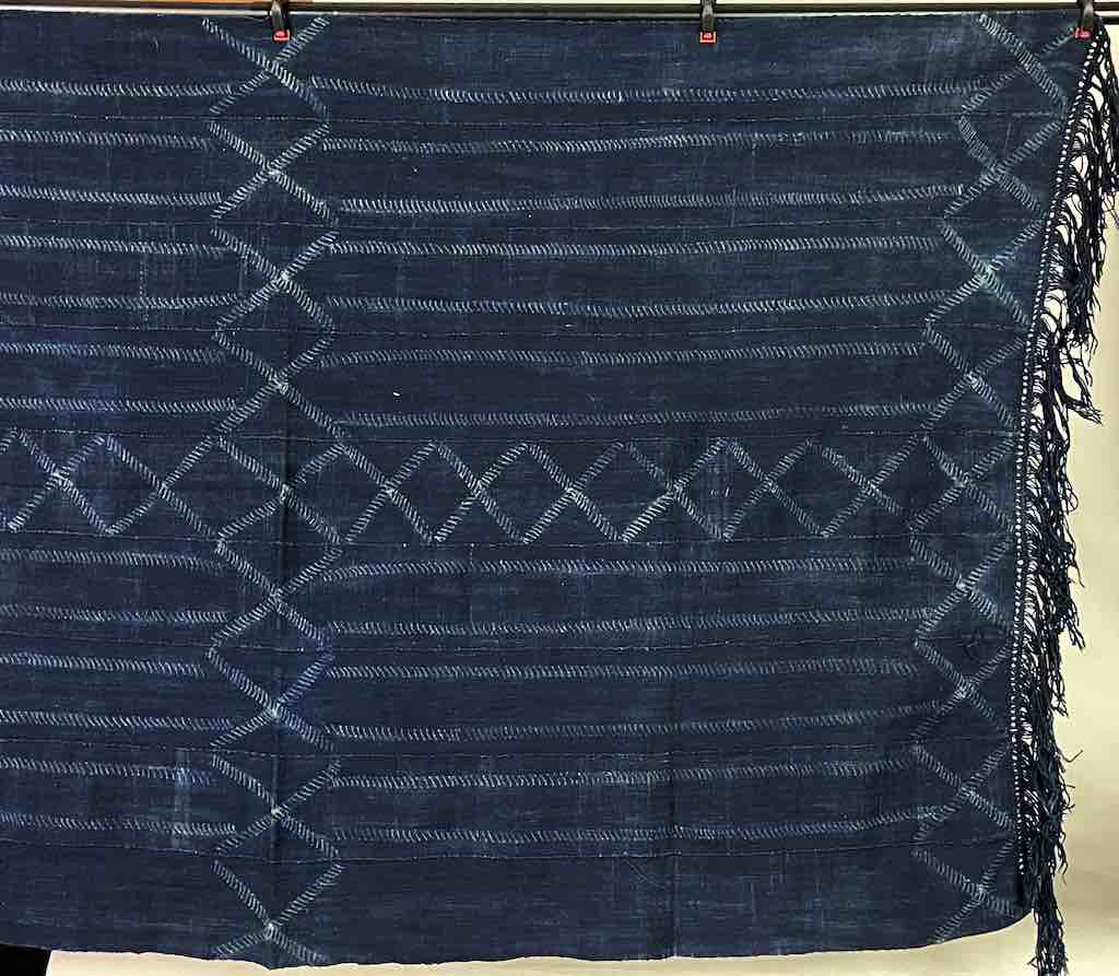 Best Quality Vintage Mossi Indigo Textile "Wrapper" | 58 x 37"
