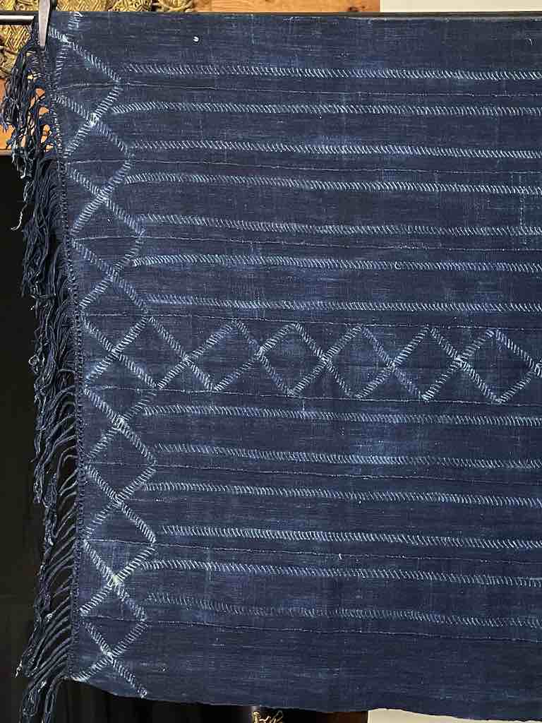 Best Quality Vintage Mossi Indigo Textile "Wrapper" | 58 x 37"