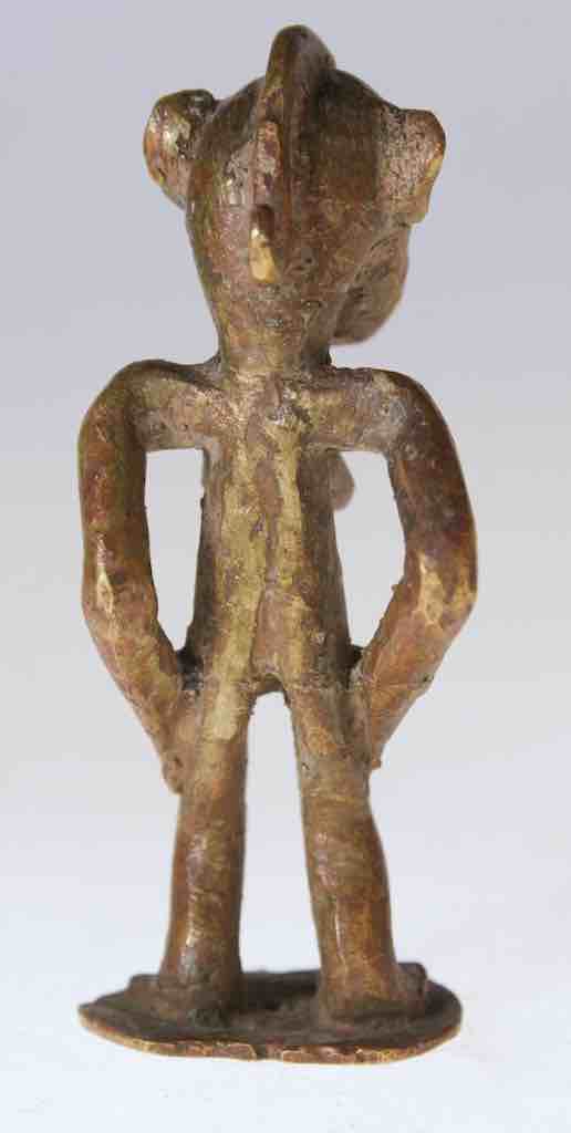 Vintage Dogon Brass Standing Man Figure - Mali