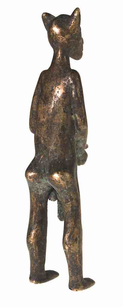 Vintage Tall Dogon Brass Zoomorphic Figure - Mali