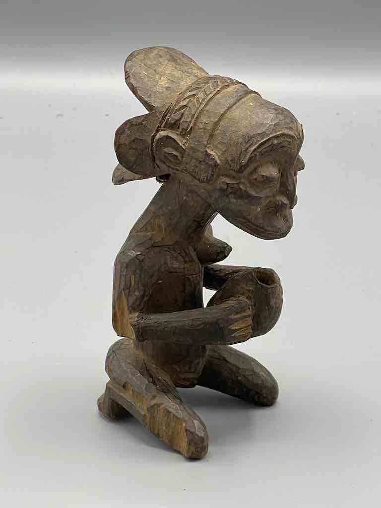 Chokwe Tribal Power Figure Statue of Congo | 6"