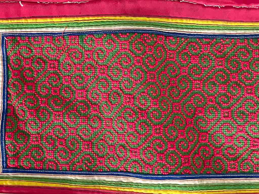 Small Hmong Tribal Vietnamese Vintage Cloth Panel