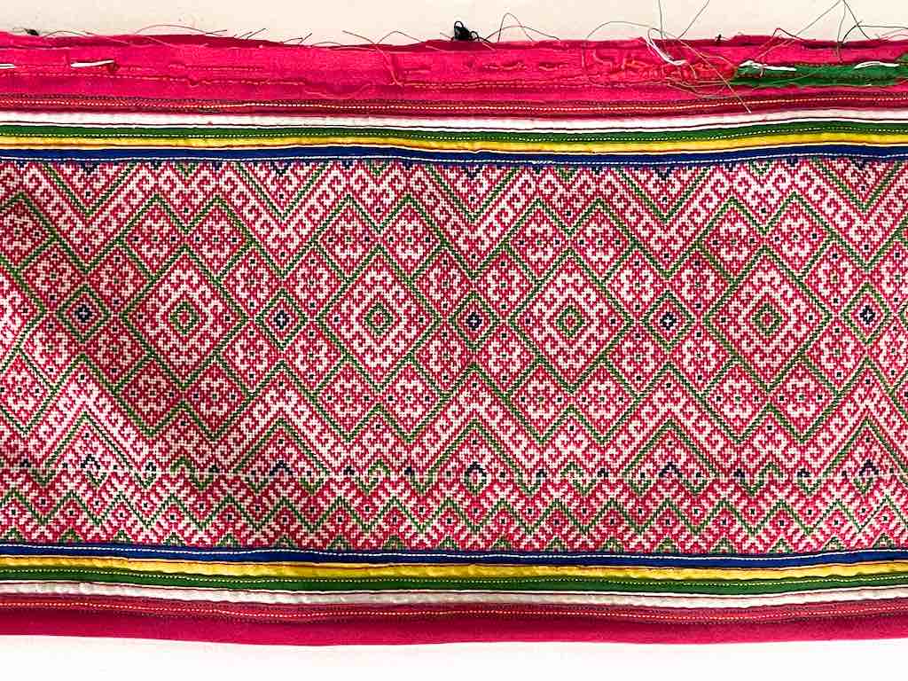 Small Hmong Tribal Vietnamese Vintage Cloth Panel