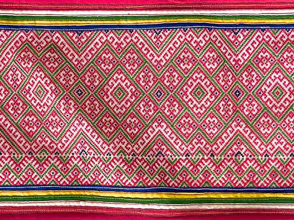 Small Hmong Tribal Vietnamese Vintage Cloth Panel