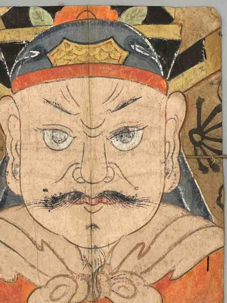 Vintage Dao Tsien Tao rice paper priest mask - Viet Nam