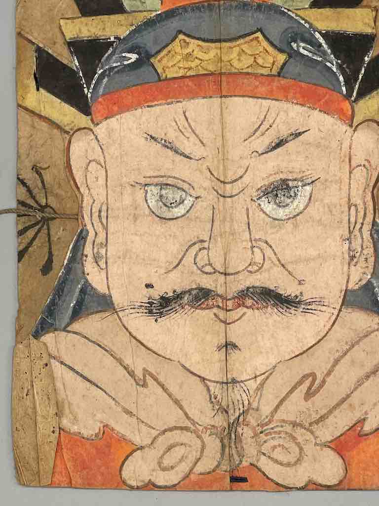 Vintage Dao Tsien Tao rice paper priest mask - Viet Nam