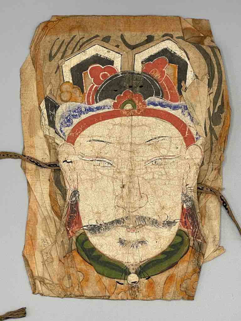 Vintage Dao Tsien Tao rice paper priest mask - Viet Nam