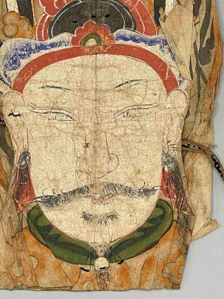 Vintage Dao Tsien Tao rice paper priest mask - Viet Nam