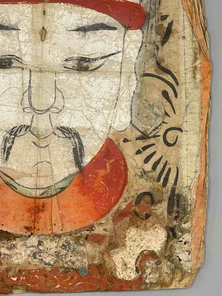 Vintage Dao Tsien Tao rice paper priest mask - Viet Nam