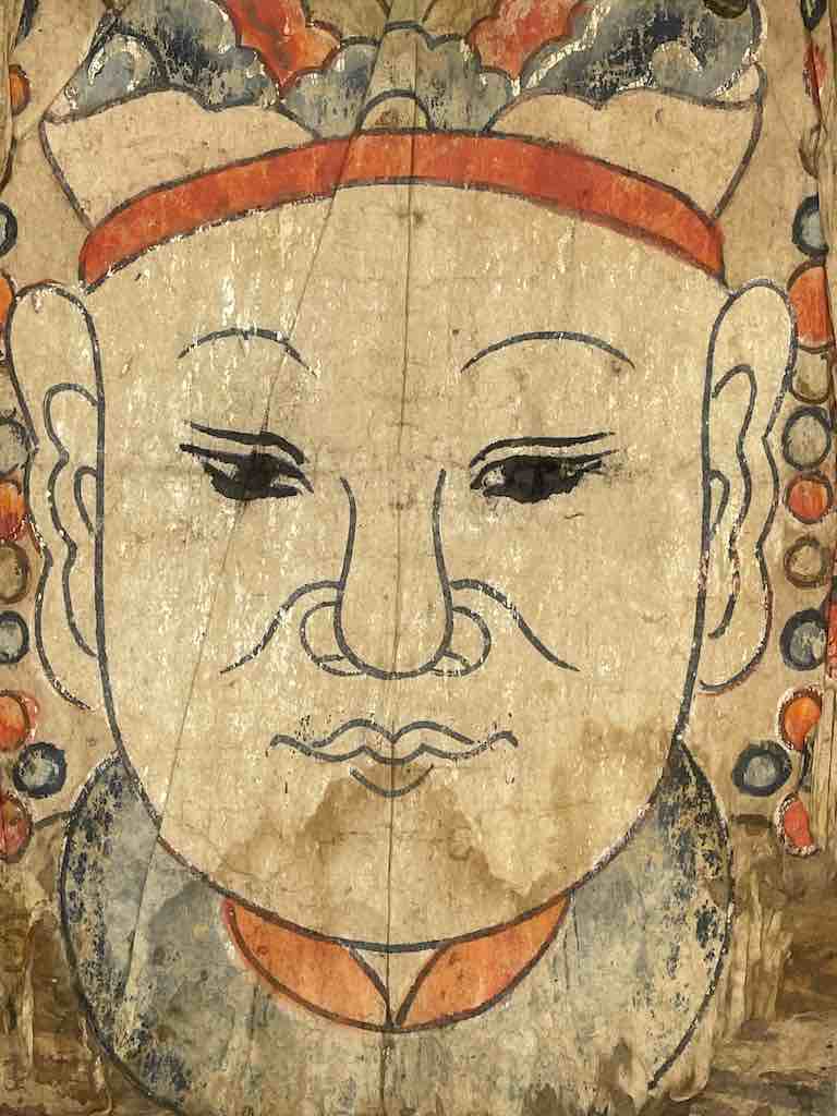 Vintage Dao Tsien Tao rice paper priest mask - Viet Nam