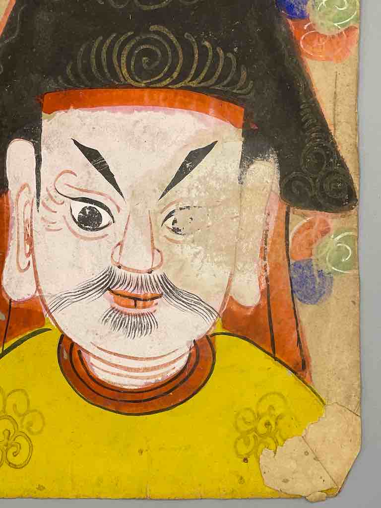Vintage Dao Tsien Tao rice paper priest mask - Viet Nam