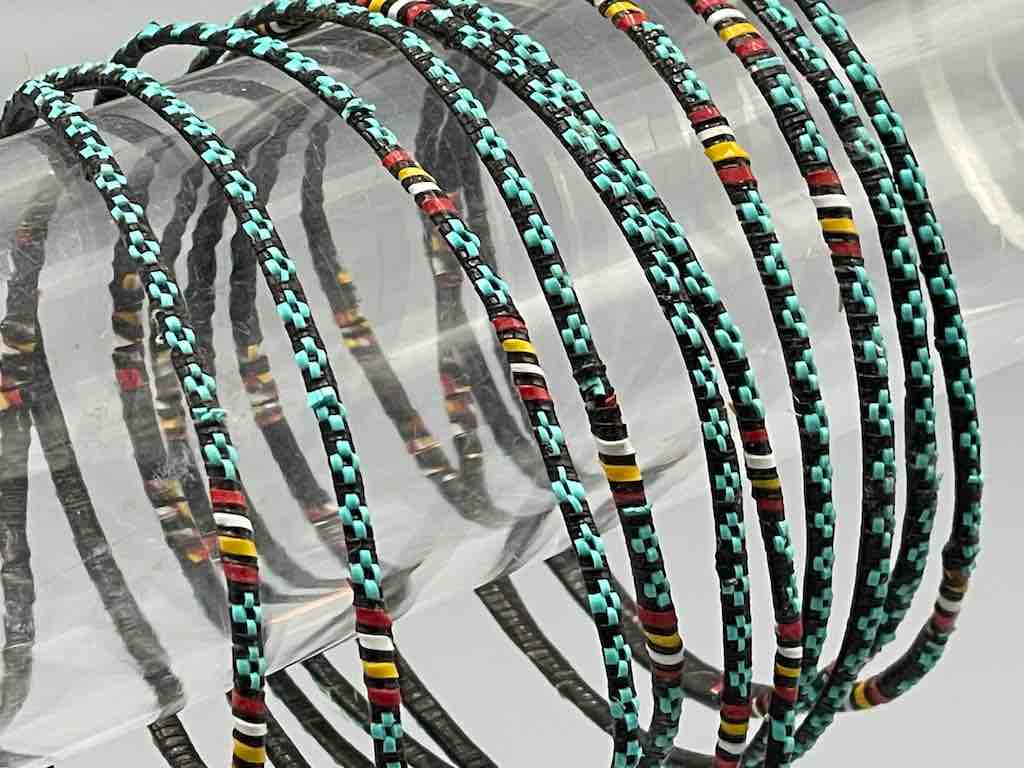 Narrowest Finest Design Recycled Plastic Bracelet - Turquoise