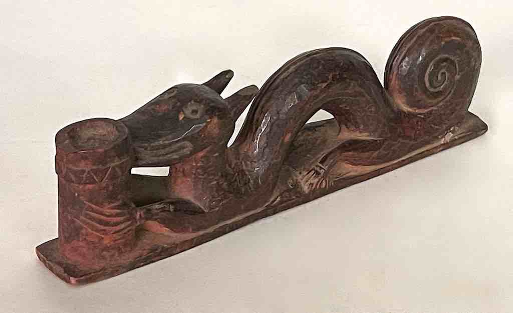 Antique Vietnamese Dragon Figure Divination Statue