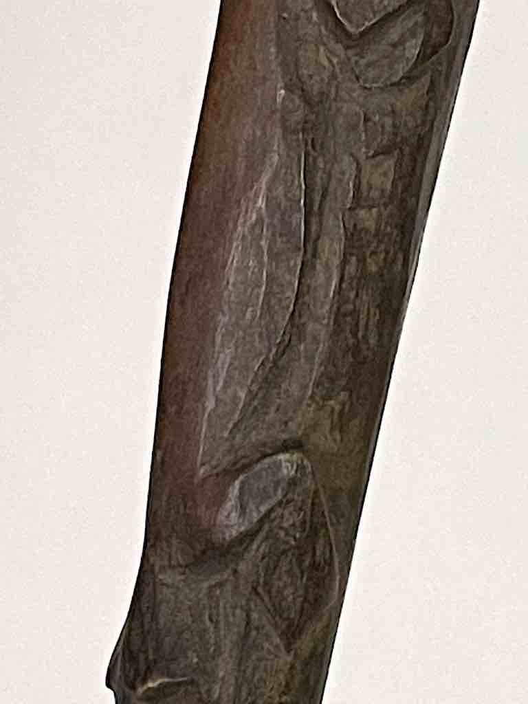 Traditional Vintage Wooden Ceremonial Chameleon Baule Spoon
