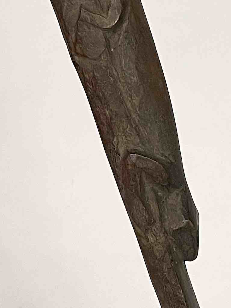 Traditional Vintage Wooden Ceremonial Chameleon Baule Spoon