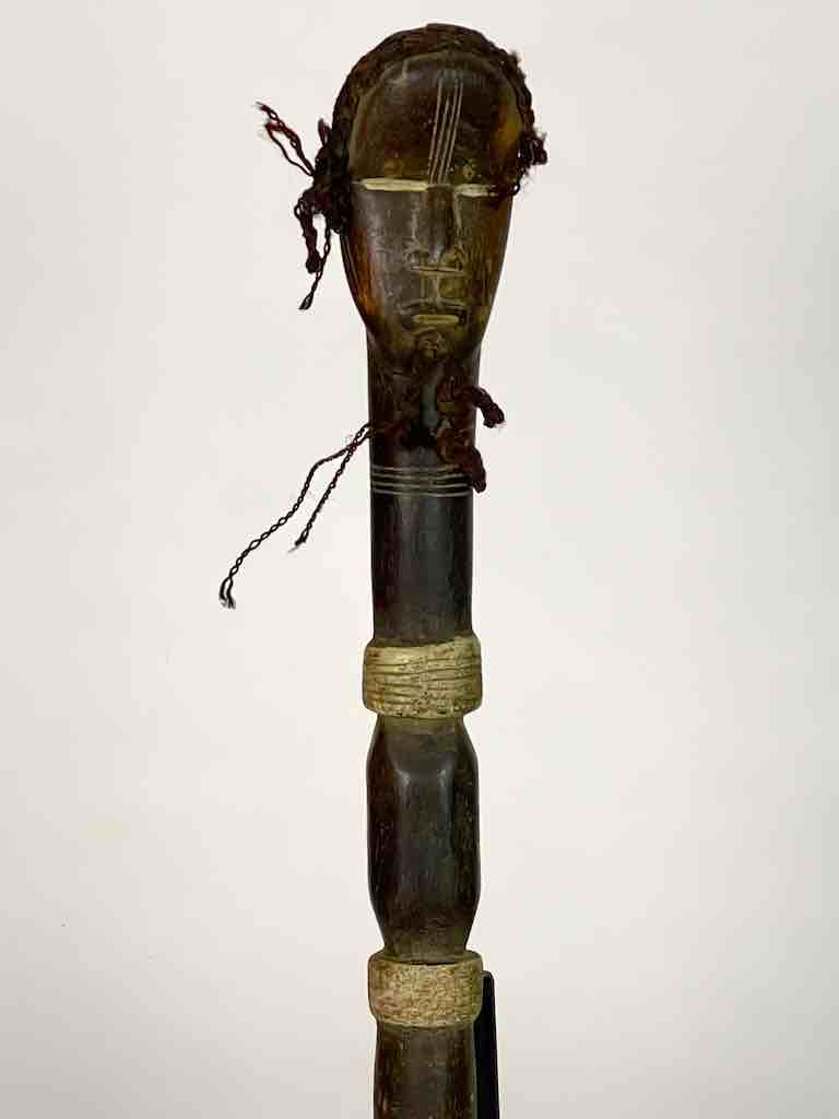Traditional Vintage Wooden Ceremonial Dan Tribal Mask Spoon