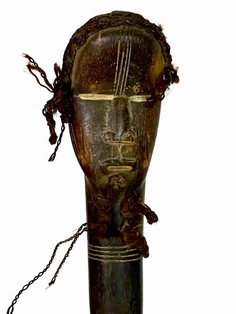 Traditional Vintage Wooden Ceremonial Dan Tribal Mask Spoon