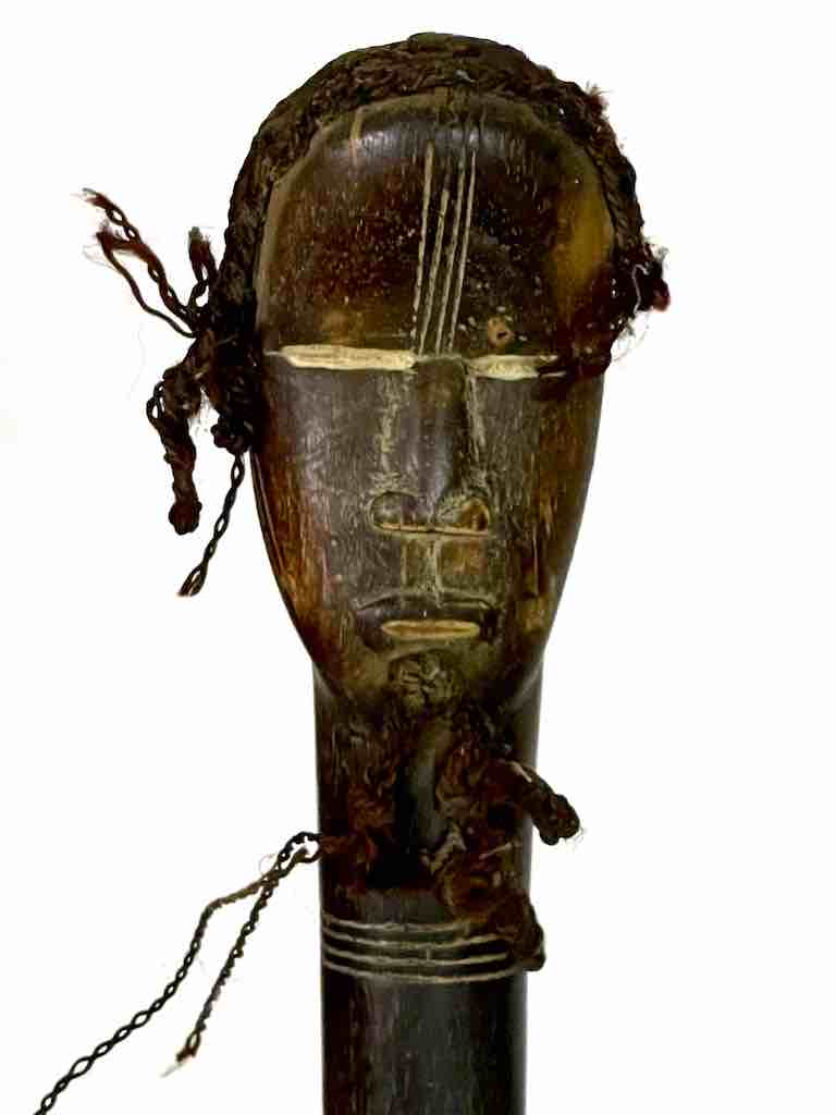 Traditional Vintage Wooden Ceremonial Dan Tribal Mask Spoon