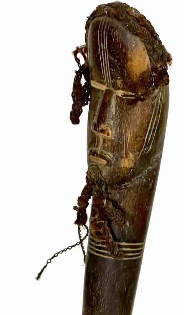 Traditional Vintage Wooden Ceremonial Dan Tribal Mask Spoon
