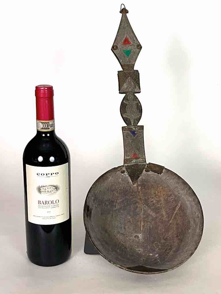 Traditional Vintage Wood & Metal Ceremonial Tuareg Ladle