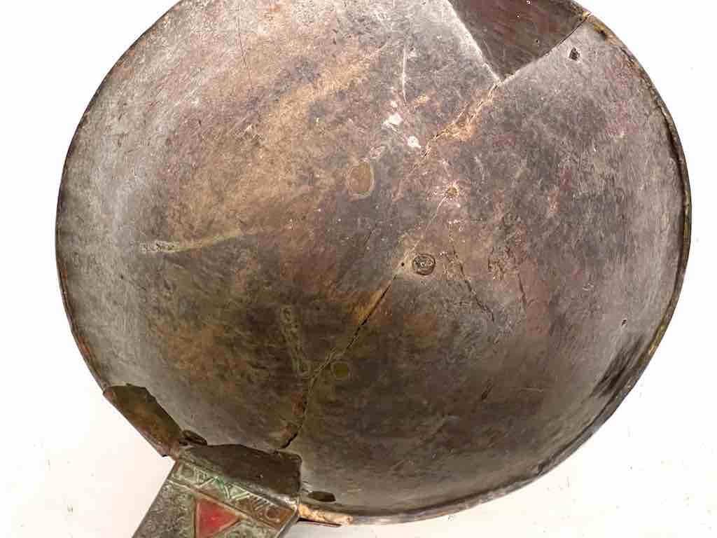 Traditional Vintage Wood & Metal Ceremonial Tuareg Ladle