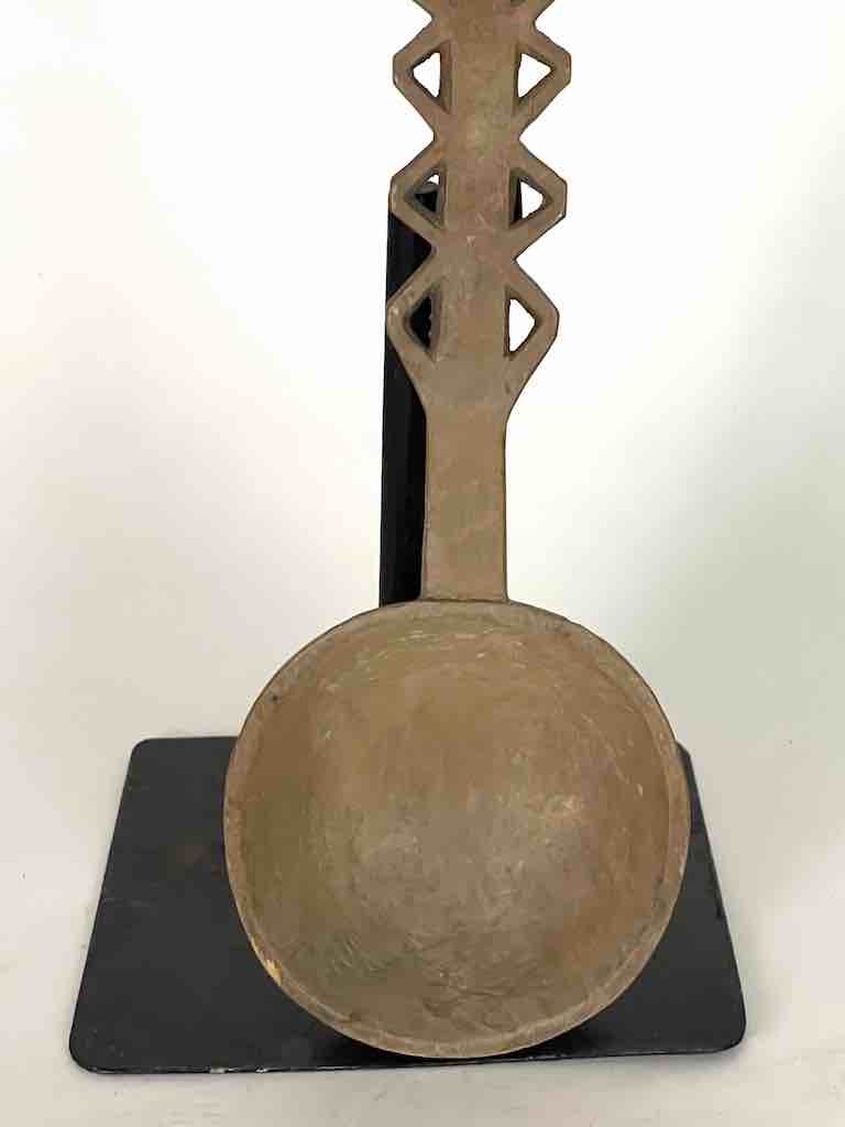 Traditional Vintage Wooden Ceremonial Baule Spoon