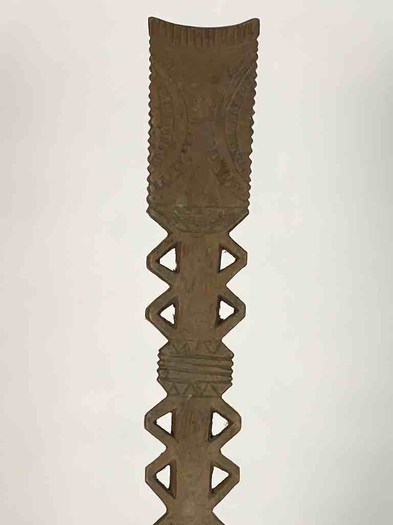 Traditional Vintage Wooden Ceremonial Baule Spoon