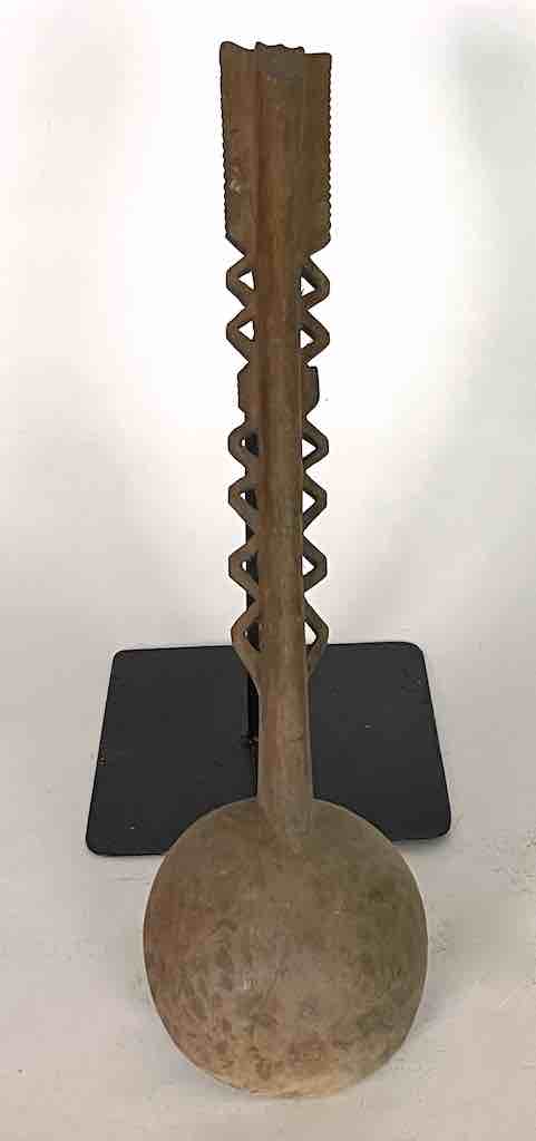 Traditional Vintage Wooden Ceremonial Baule Spoon