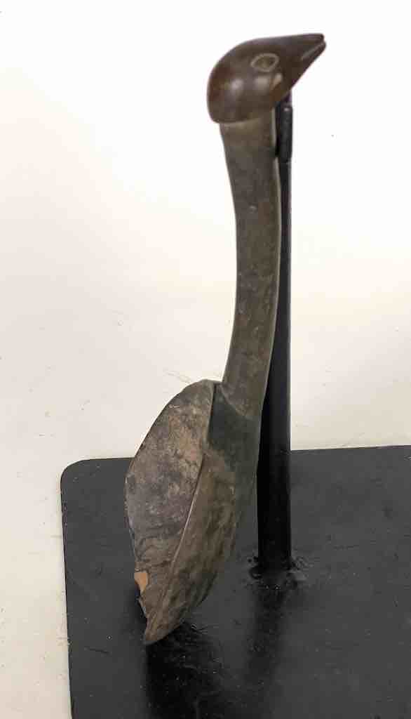 Traditional Vintage Wooden Ceremonial Bird Head Baule Spoon