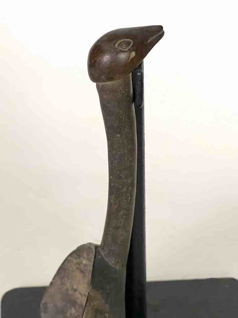 Traditional Vintage Wooden Ceremonial Bird Head Baule Spoon
