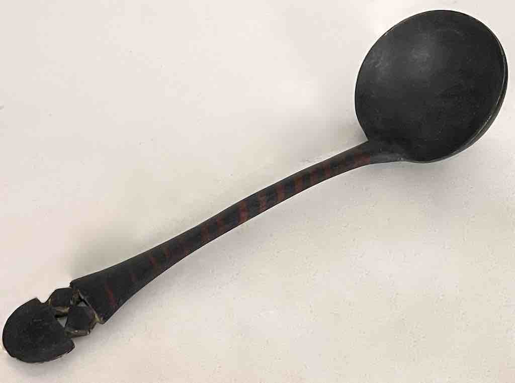 Traditional Vintage Wooden Ceremonial Baule Spoon