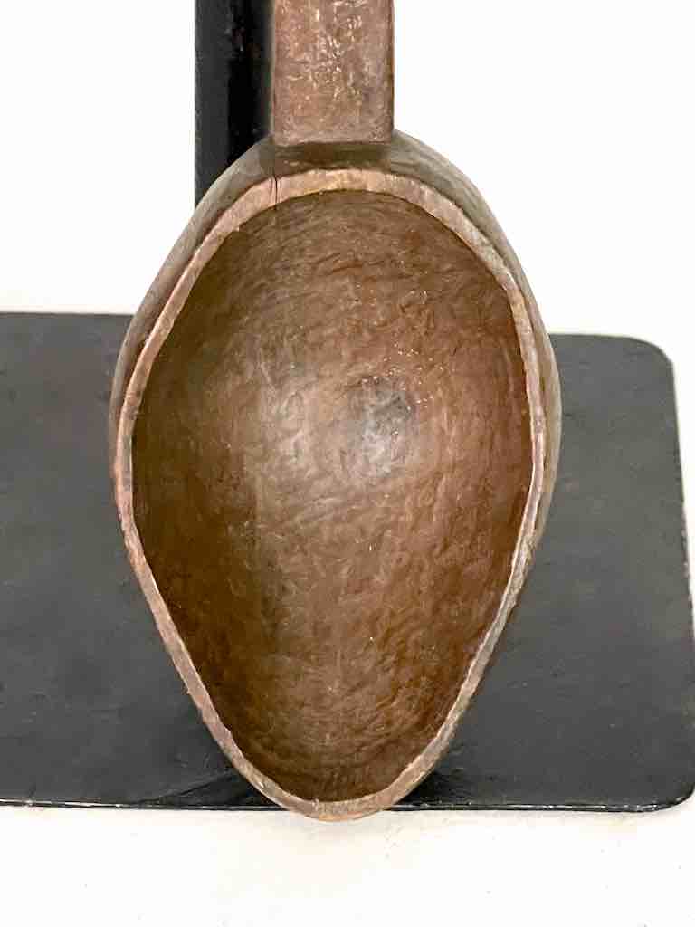 Traditional Vintage Decorated Wooden Ceremonial Baule Spoon