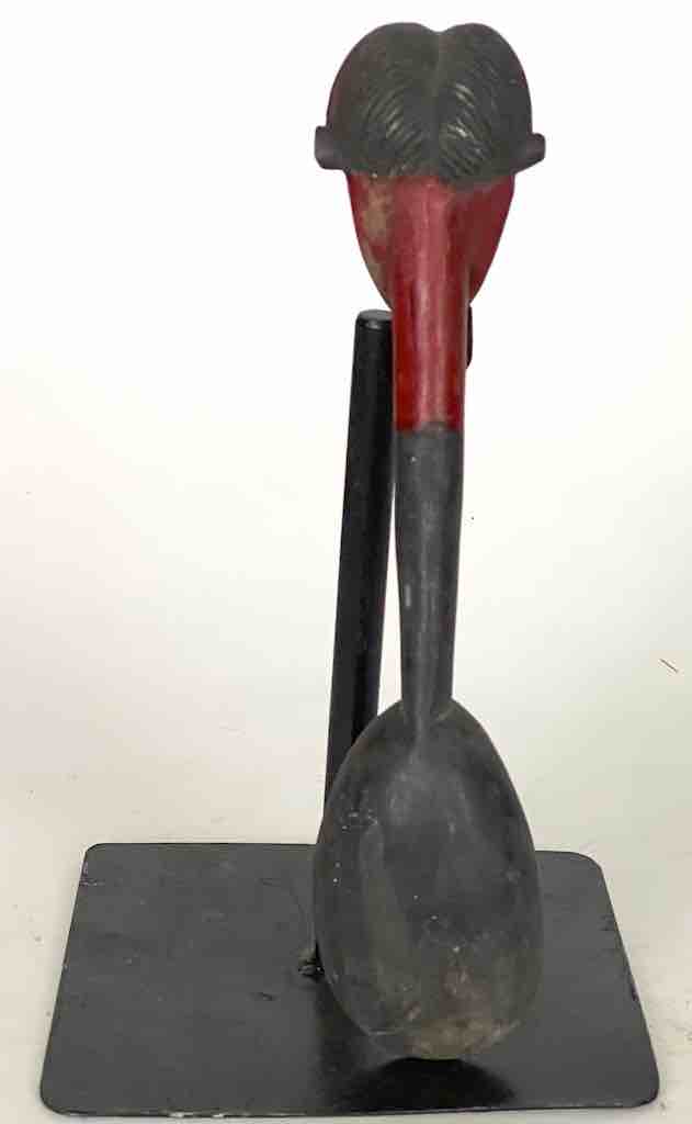 Traditional-style Wooden Ceremonial Mask Baule Spoon