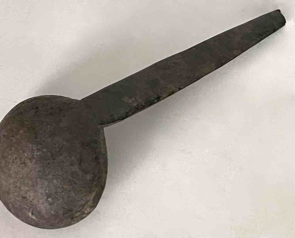 Traditional Vintage Very Old Small Wooden Utility Baule Spoon