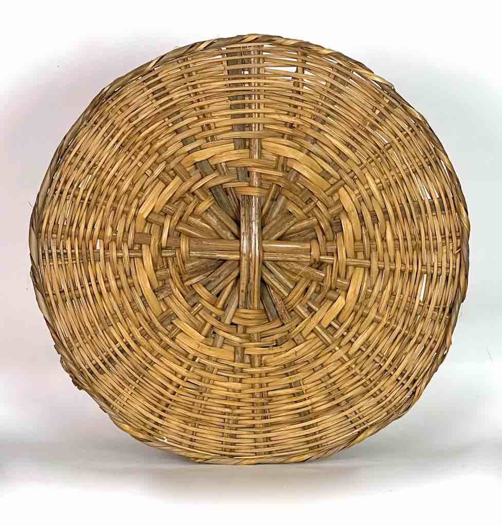 XL Woven Palm Frond Basket Tray/Disk