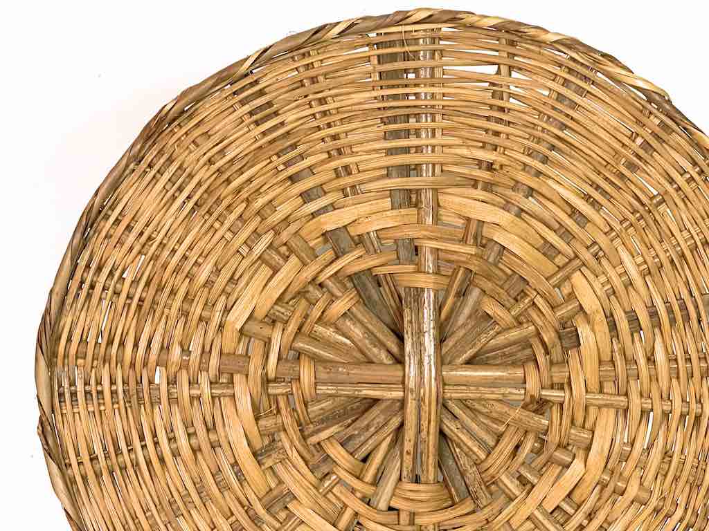 XL Woven Palm Frond Basket Tray/Disk