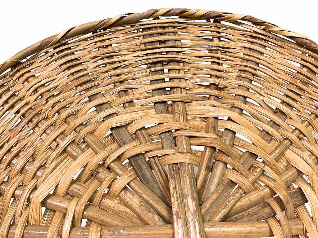 XL Woven Palm Frond Basket Tray/Disk