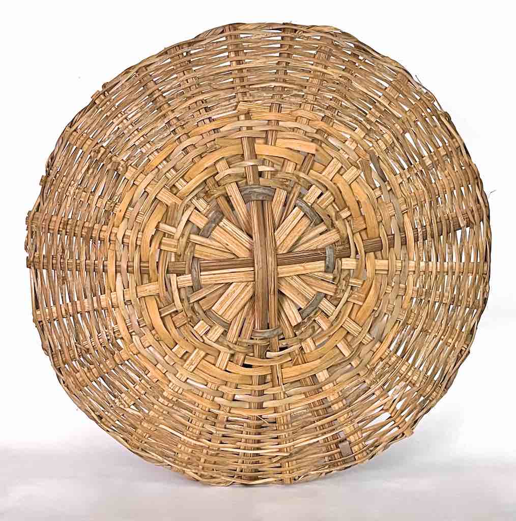 XL Woven Palm Frond Basket Tray/Disk
