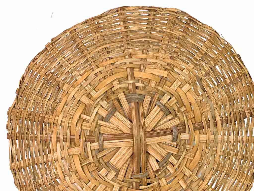 XL Woven Palm Frond Basket Tray/Disk