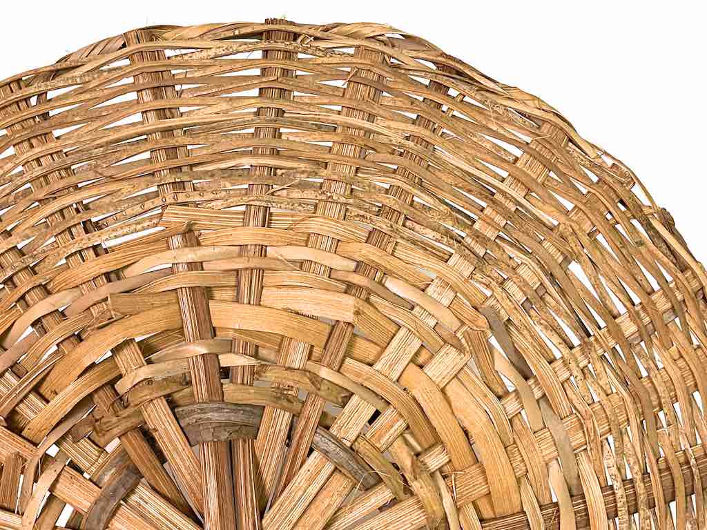 XL Woven Palm Frond Basket Tray/Disk
