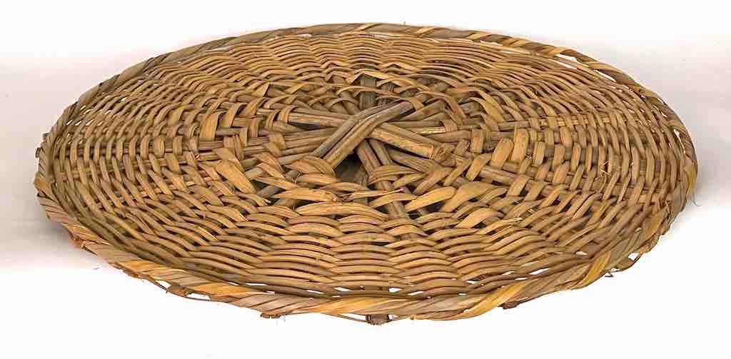 XL Woven Palm Frond Basket Tray/Disk