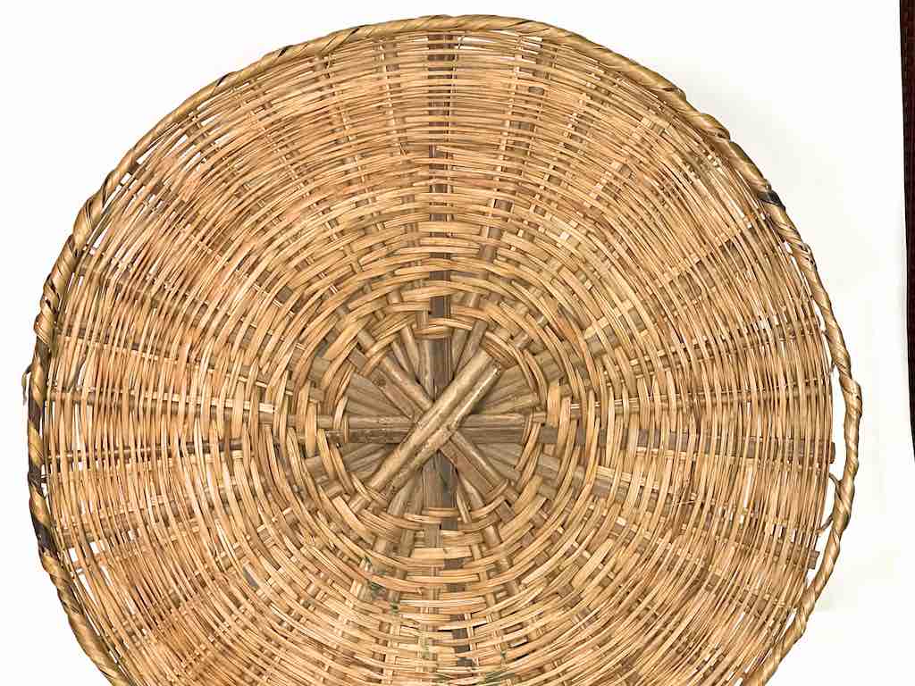 XXL Woven Palm Frond Basket Tray/Disk