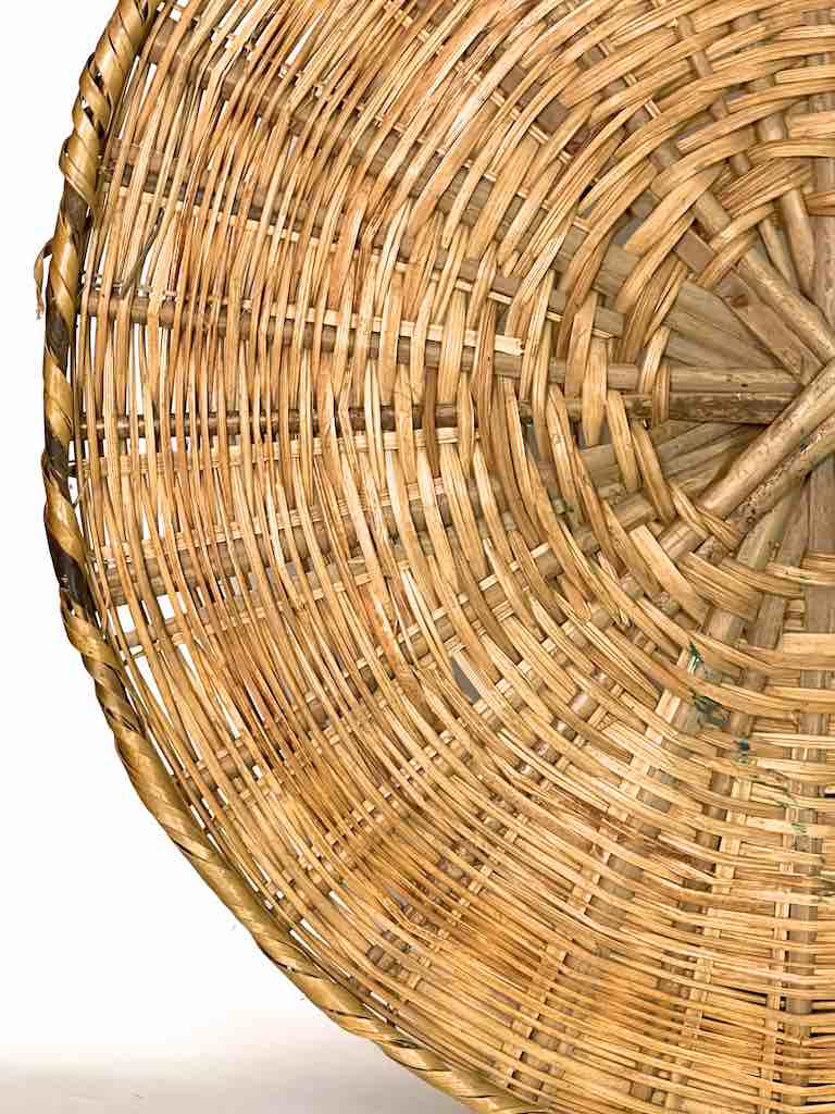 XXL Woven Palm Frond Basket Tray/Disk